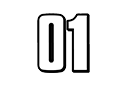 #01 badge
