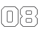 #08 badge