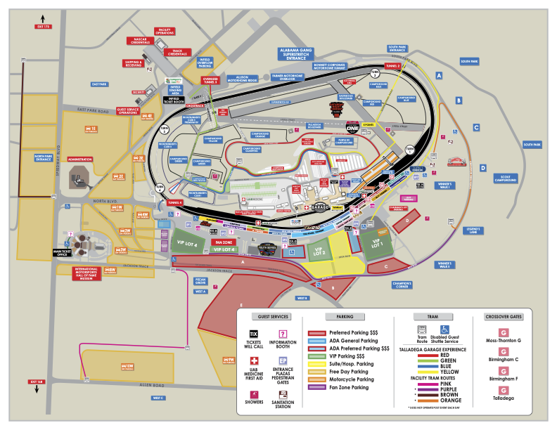 TALLADEGA SUPERSPEEDWAY FACILITY MAP