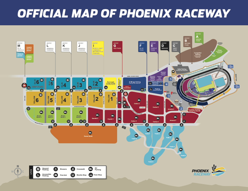 PHOENIX RACEWAY FACILITY MAP
