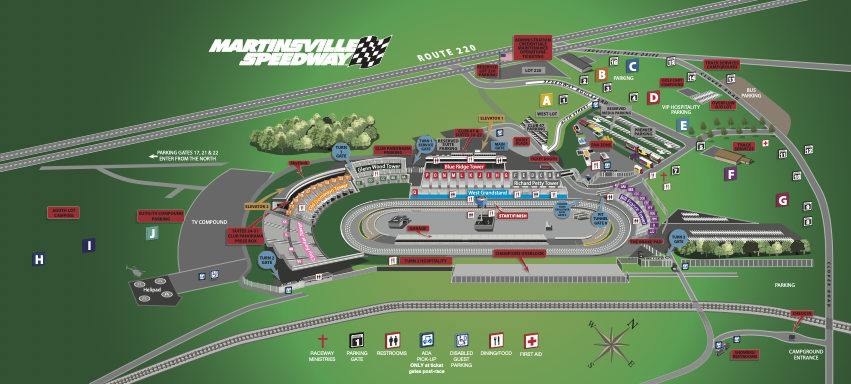 MARTINSVILLE SPEEDWAY FACILITY MAP