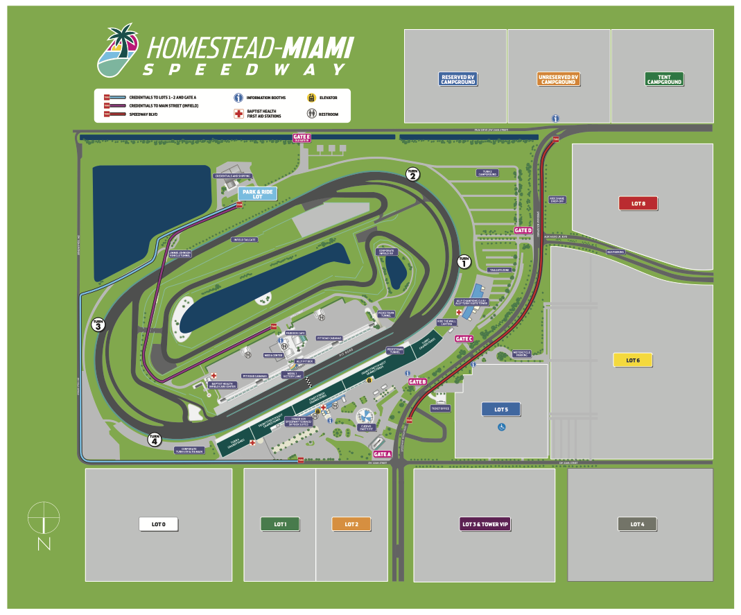 HOMESTEAD-MIAMI SPEEDWAY FACILITY MAP