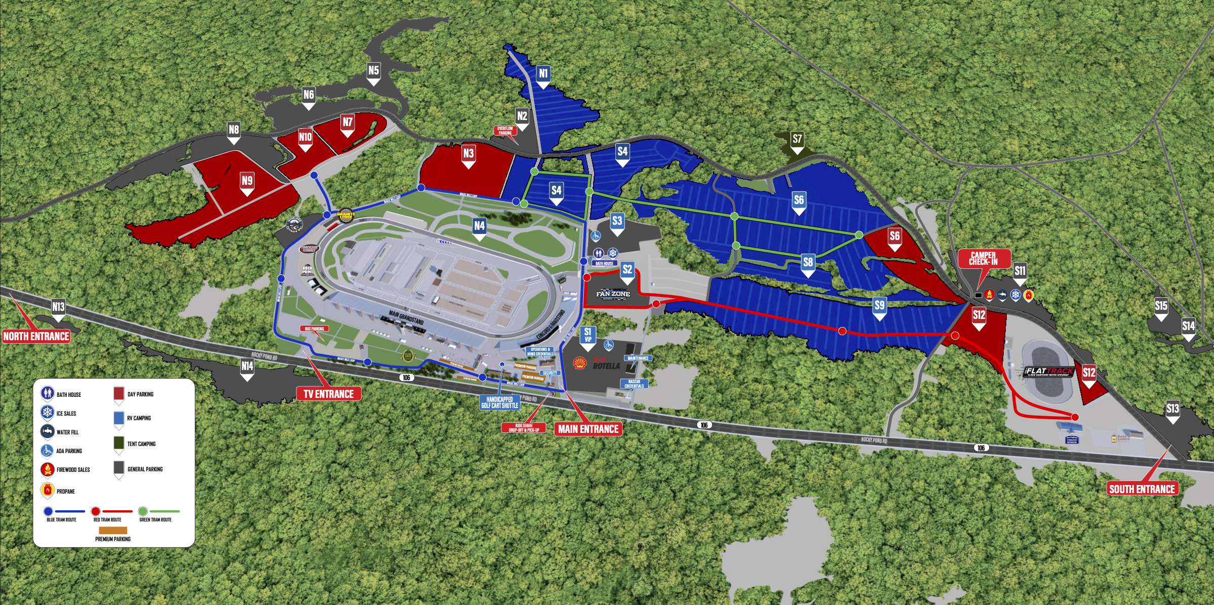 NEW HAMPSHIRE MOTOR SPEEDWAY FACILITY MAP