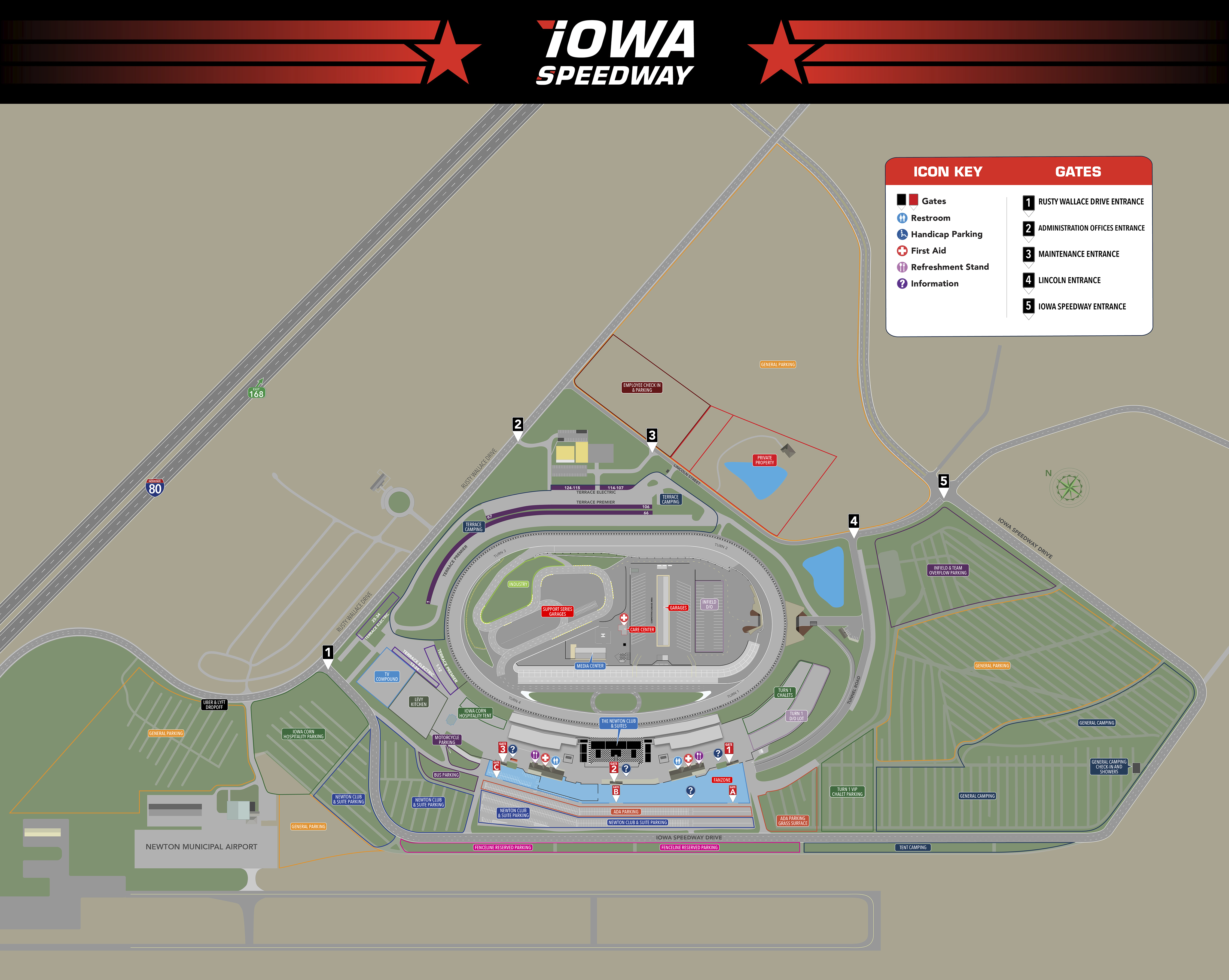 IOWA SPEEDWAY FACILITY MAP