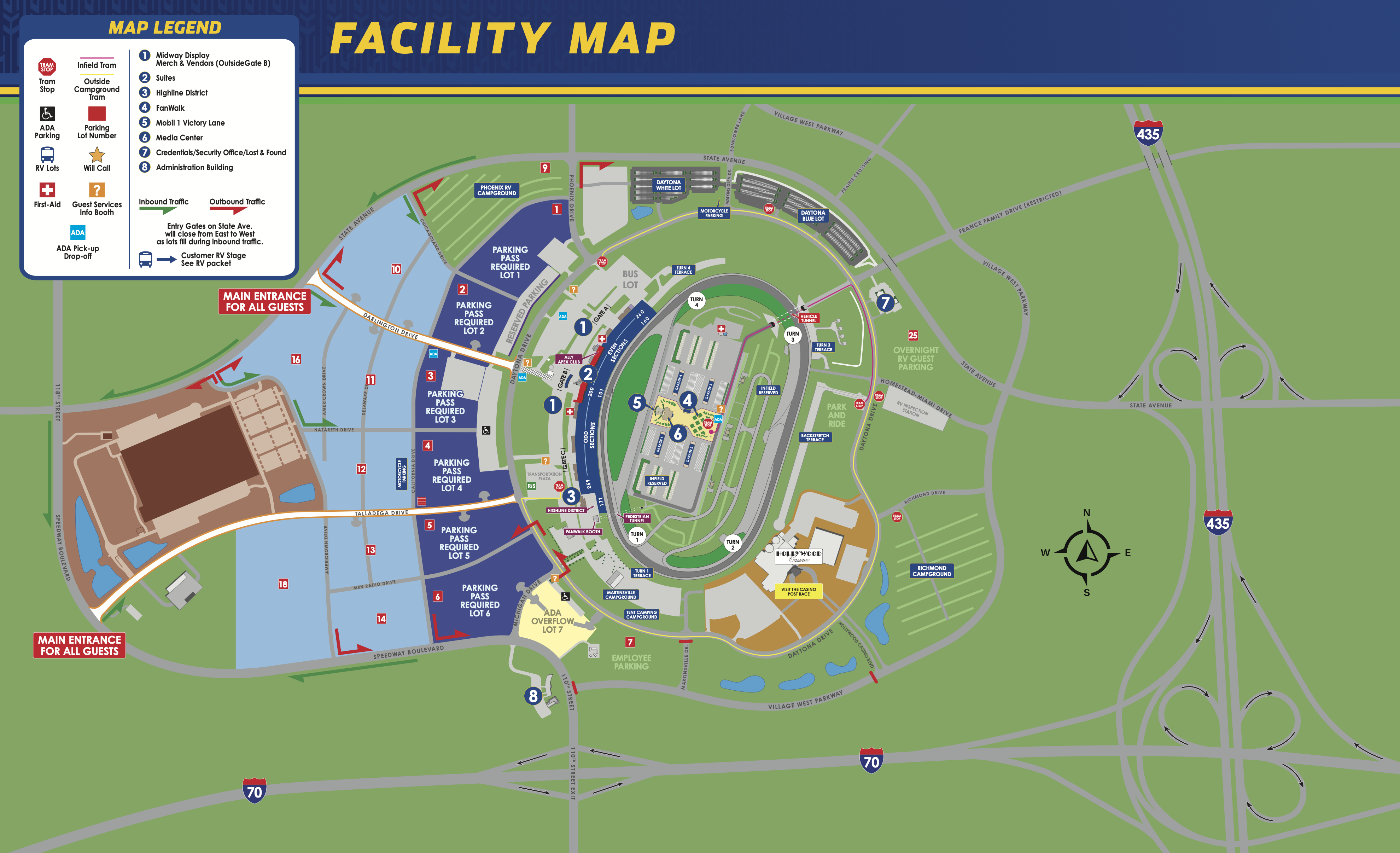 KANSAS SPEEDWAY FACILITY MAP
