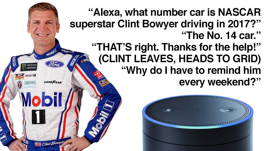 @nascarcasm: NASCAR drivers using Alexa - Official Site Of NASCAR
