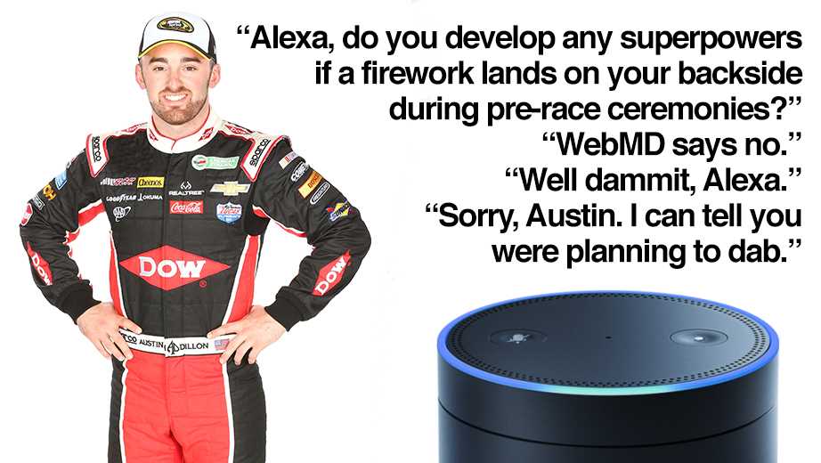 @nascarcasm: NASCAR drivers using Alexa - Official Site Of NASCAR