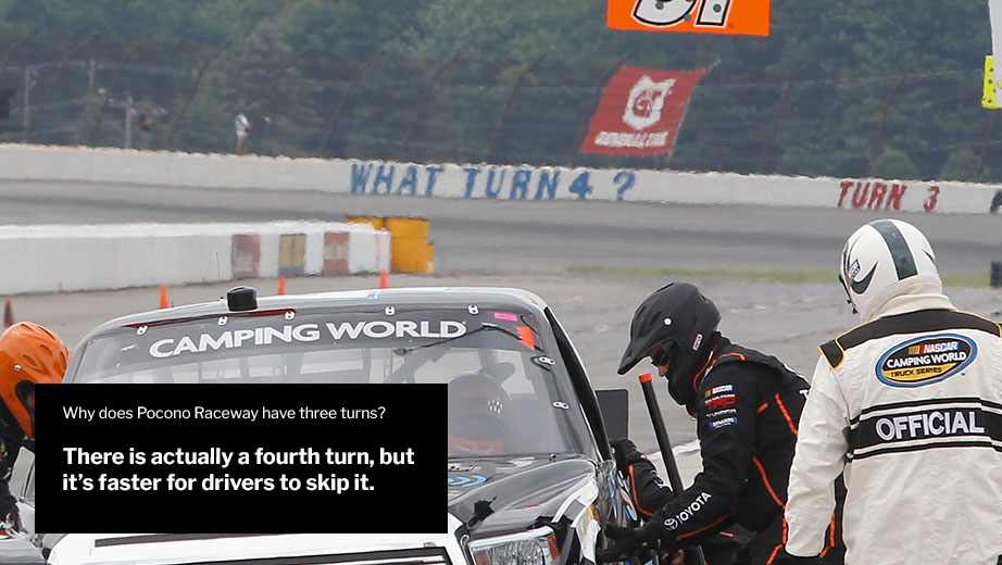 Why does Pocono Raceway only have three turns? - Official Site Of NASCAR